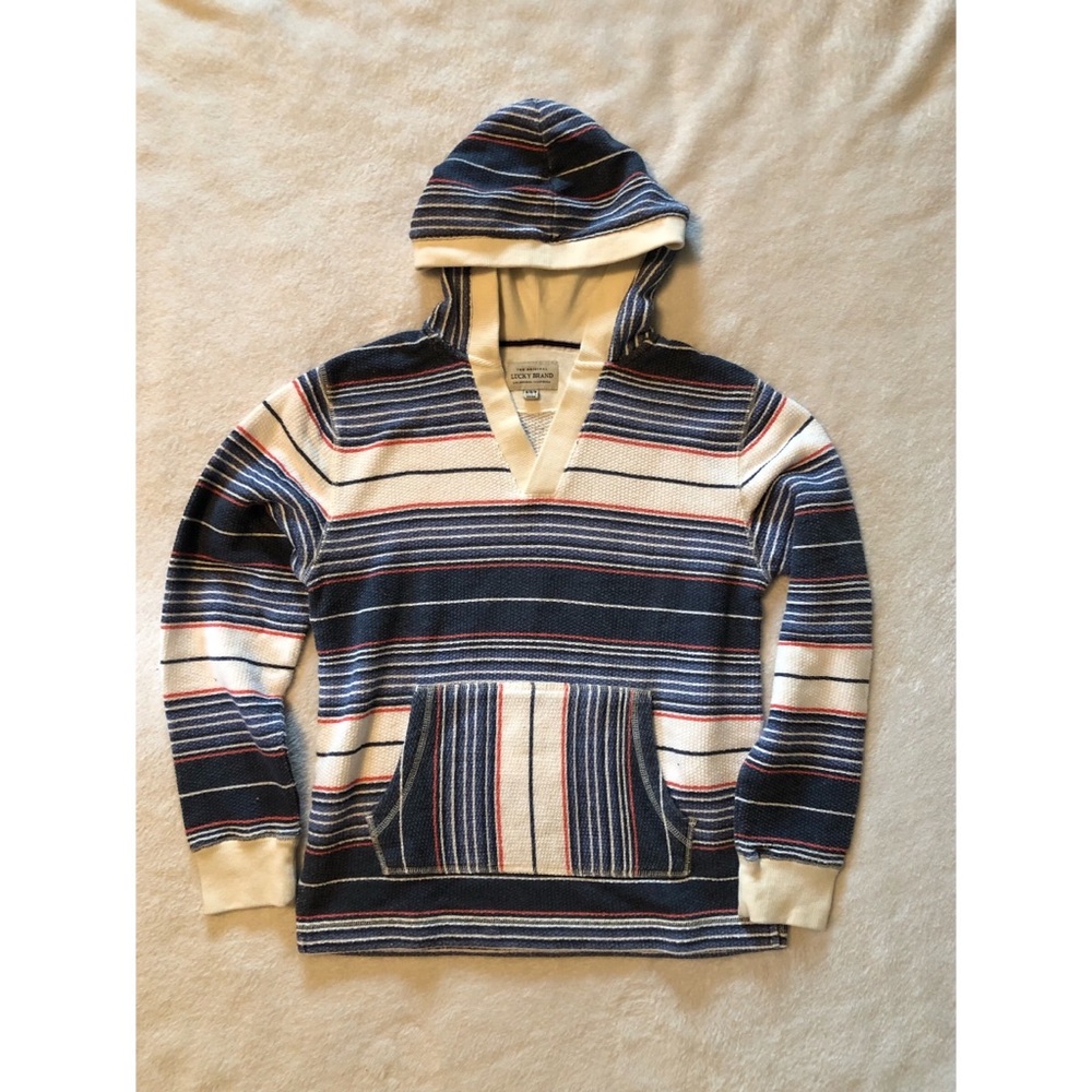Lucky Brand Hoodie Pullover with Pockets Medium